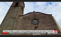genoni riapre la chiesa di santa barbara dopo oltre due anni di chiusura
