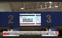 aeroitalia festeggia 3 milioni di passeggeri e sigla la pace con la sardegna