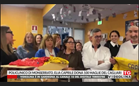 policlinico di monserrato elia caprile dona 100 maglie del cagliari