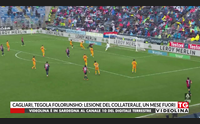 cagliari tegola folorunsho lesione del collaterale un mese fuori