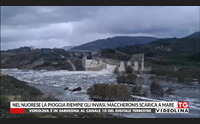 nel nuorese la pioggia riempie gli invasi maccheronis scarica a mare