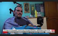 la storia di alessandro colpito dalla sclerosi multipla innamorato della vita