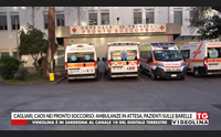 cagliari caos nei pronto soccorso ambulanze in attesa pazienti sulle barelle