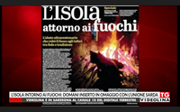 l isola intorno ai fuochi domani inserto in omaggio con l unione sarda
