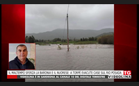 il maltempo sferza la baronia e il nuorese a torp evacute case sul rio posada