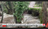 gallura situazione critica di canali e fiumi cresce il livello dell acqua