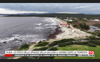olbia lo stato delle spiagge della gallura il giorno dopo la tempesta