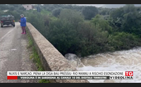nuxis e narcao piena la diga bau pressiu rio mannu a rischio esondazione