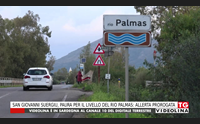 san giovanni suergiu paura per il livello del rio palmas allerta prorogata