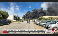olbia incendio nel cantiere nautico assente il sistema antincendio