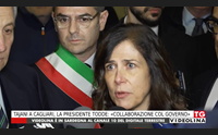 tajani a cagliari la presidente todde collaborazione col governo