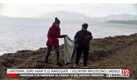 capoterra dopo harry e le mareggiate i volontari ripuliscono l arenile