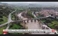 fordongianus il tirso fuori dagli argini allagata l area delle terme romane