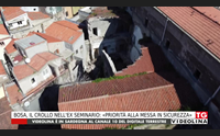 bosa il crollo nell ex seminario priorit alla messa in sicurezza