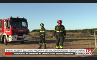 sassari incidente sul lavoro precipita in una vasca di depurazione ferito un operaio
