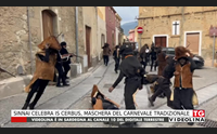 sinnai celebra is cerbus maschera del carnevale tradizionale