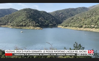 iglesias diga di punta gennarta le piogge riportano l acqua nel bacino