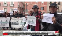 la marcia del sarrabus a cagliari vogliamo un ponte nuovo
