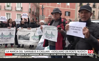 la marcia del sarrabus a cagliari vogliamo un ponte nuovo