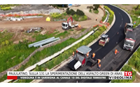 paulilatino sulla 131 la sperimentazione dell asfalto green di anas