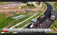 paulilatino sulla 131 la sperimentazione dell asfalto green di anas