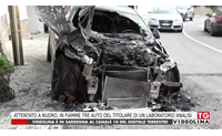 attentato a nuoro in fiamme tre auto del titolare di un laboratorio analisi