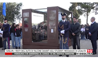 sanluri i resti dell auto di falcone davanti agli studenti messaggio di legalit