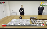 sassari la droga a casa con il corriere espresso arrestato un 25enne