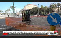 cagliari da luned altri disagi in via roma reperti in piazza matteotti