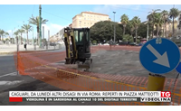 cagliari da luned altri disagi in via roma reperti in piazza matteotti
