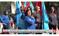 cagliari lavoratori trasferiti a sassari la protesta davanti all assessorato