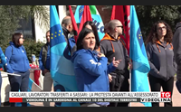 cagliari lavoratori trasferiti a sassari la protesta davanti all assessorato