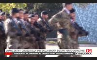 libano detriti di razzi sulla base della brigata sassari ferito un militare