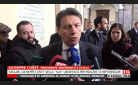 sassari giuseppe conte nella sua universit per parlare di referendum