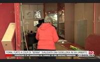 fonni furto a colpi di benna svaligiata una gioielleria in via umberto