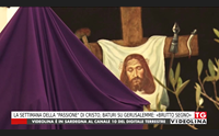 la settimana della passione di cristo baturi su gerusalemme brutto segno