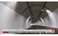 allai galleria del grighine riapre al traffico sistemi di sicurezza potenziati