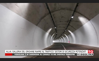 allai galleria del grighine riapre al traffico sistemi di sicurezza potenziati
