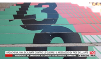 arzachena una scalinata contro le guerre il messaggio di pace dell arte
