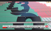 arzachena una scalinata contro le guerre il messaggio di pace dell arte