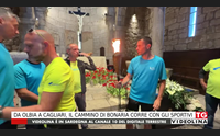 da olbia a cagliari il cammino di bonaria corre con gli sportivi