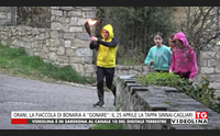 orani la fiaccola di bonaria a gonare il 25 aprile la tappa sinnai cagliari