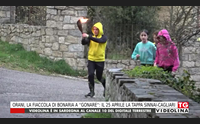 orani la fiaccola di bonaria a gonare il 25 aprile la tappa sinnai cagliari