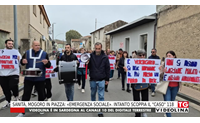 sanit mogoro in piazza emergenza sociale intanto scoppia il caso 118