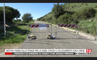 gesturi frana sulla strada per la giara chiuso il collegamento con il paese