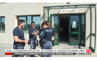 olbia le donazioni per la vita gli studenti e i poliziotti in prima linea