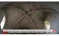 sassari rischio crolli nella chiesa di sant antonio abate disagi anche al traffico