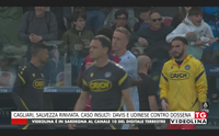 cagliari salvezza rinviata caso insulti davis e udinese contro dossena