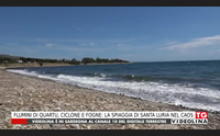 flumini di quartu ciclone e fogne la spiaggia di santa luria nel caos