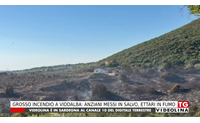 grosso incendio a viddalba anziani messi in salvo ettari in fumo